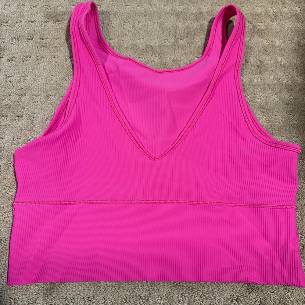 Lululemon- Power pivot Ribbed Tank Top - Picture 3 of 4